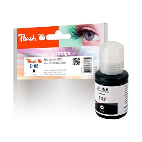 PEACH kompatibilní cartridge Epson No. 102, black, 127ml