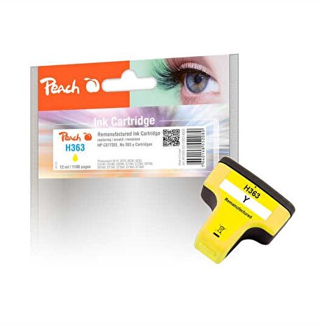 PEACH kompatibilní cartridge HP C8773EE No.363, Yellow, 12 ml