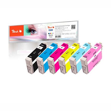 PEACH kompatibilní cartridge Epson T0807 MultiPack, 6x8,2 ml