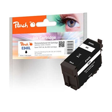 PEACH kompatibilní cartridge Epson T3471, No 34XL, black, 20 ml