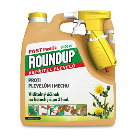 ROUNDUP Fast bez glyfosátu - rozprašovač EVERGREEN 3l