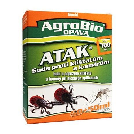 Sada proti klíšťatům a komárům AgroBio Atak 100ml