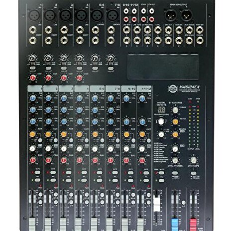 Pult mixážní SHOW XMG124CX, 12 vst. audio kanálů