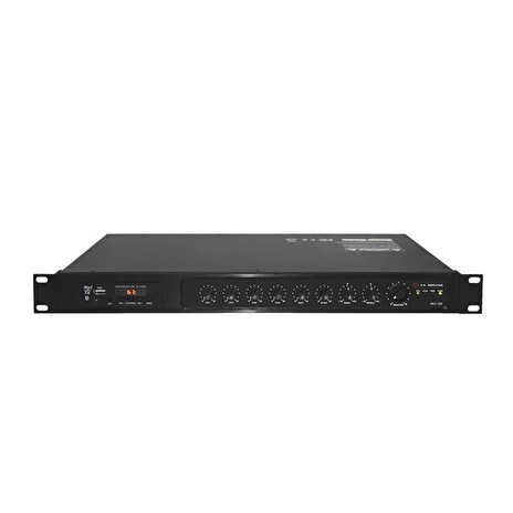 Zesilovač SHOW PAX-120, rack, 120W/4Ω/70V/100V, 5 kanálový směšovač