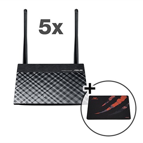 WiFi router Asus RT-N12plus B1 5pack + dárek zdarma