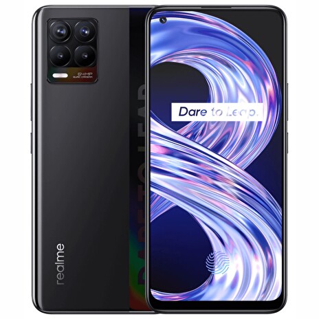 Realme 8 - Cyber Black 6,4" AMOLED/ DualSIM/ 128GB/ 6GB RAM/ LTE/ Android 11