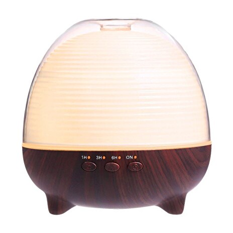Aroma difuzér Sponge MiniMu 600 ml, 8x LED, hnědá