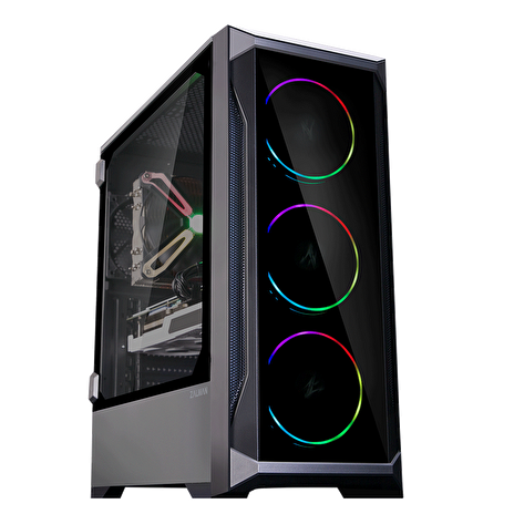 Zalman skříň Z8 TG / Middle tower / ATX / 3x120mm fan ARGB / temperované sklo