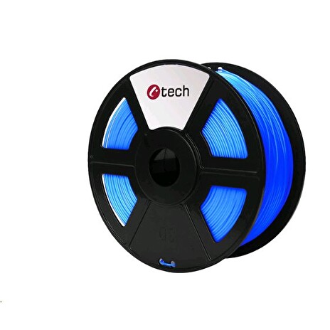 C-TECH Tisková struna (filament) PLA, 1,75mm, 1kg, flourescentní modrá
