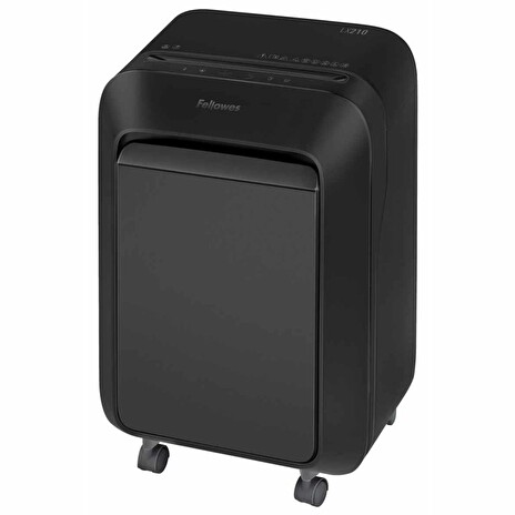 FELLOWES skartovač LX 210/ křížový řez 4x12mm/ objem koše 23 l/ stupeň utajení P-4 (důvěrné)/ černý