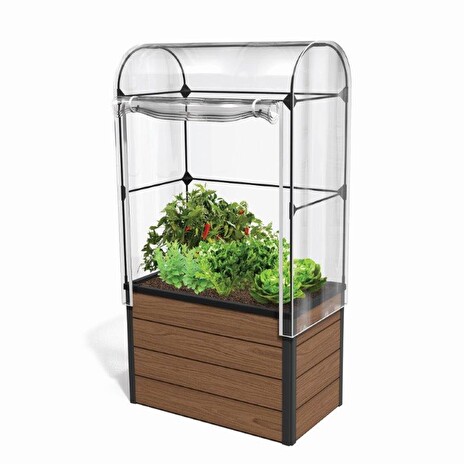 Květináč KETER Maple Green House s fóliovníkem Brown