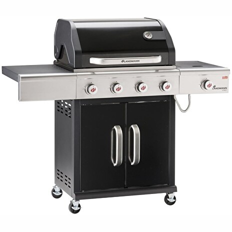 LANDMANN gril plynový TRITON PTS 4.1, (15 kW), grilovací plocha 650 x 440 mm, černý