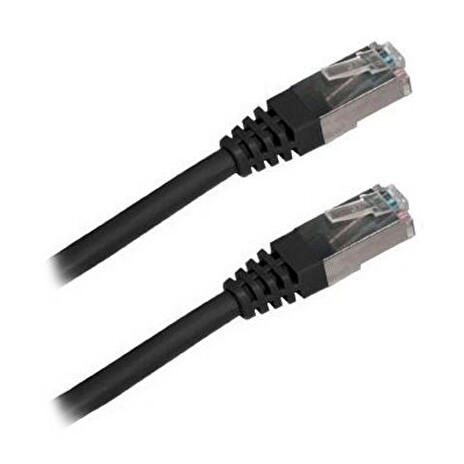 XtendLan Patch kabel Cat 5e FTP 1m - černý