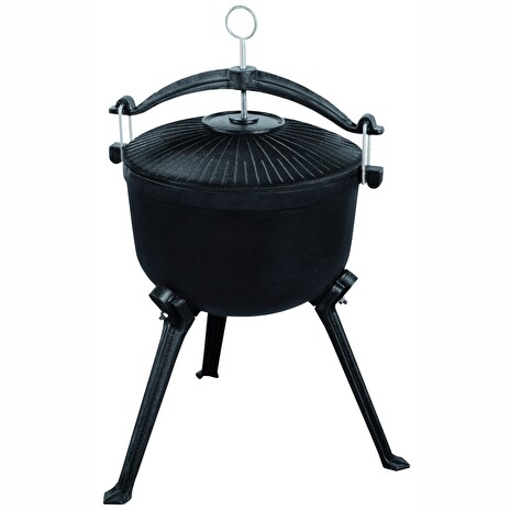 LANDMANN kotlík, myslivecký, litinový, objem 7,5L