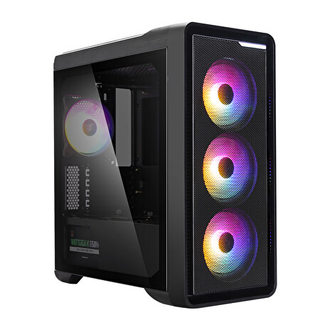 Zalman skříň M3 Plus RGB / Mini tower / Micro ATX / USB 3.0 / 2x USB 2.0 / RGB / průhledná bočnice