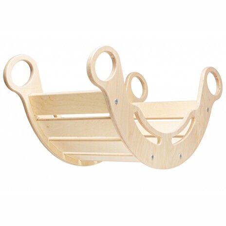 Houpačka Elis design Montessori Natur 5v1 bezbarvý lak