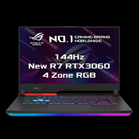 ASUS ROG Strix G15 - 15,6"/R7-5800H/8G*2/512G SSD/RTX3060/W10H (Or. Black/Aluminum) + ROG záruka