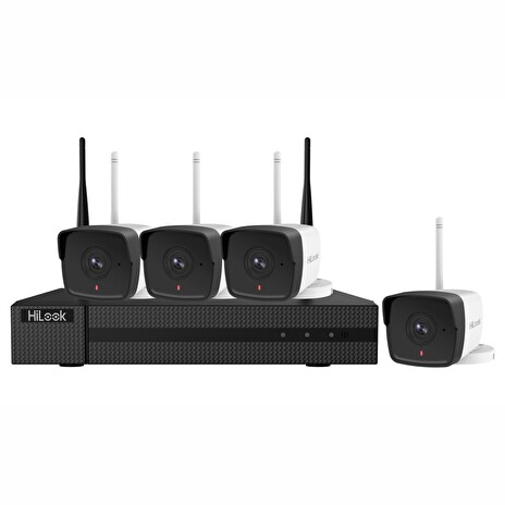 HiLook Wi-Fi KIT IK-4142BH-MH/B/ 2Mpx/ 4x kamery IPC-B120-D/W(B) 2.8mm/ 1x NVR-104MH-D/W(B)/ 1TB HDD