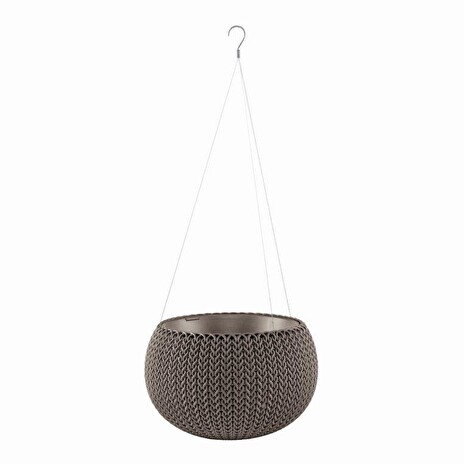Květináč Keter COZY S závěsný Harvest Brown