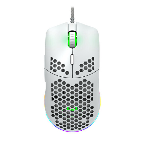 CANYON herní myš drátová Puncher GM-11, sensor Pixart PAW3519, makra, bílá