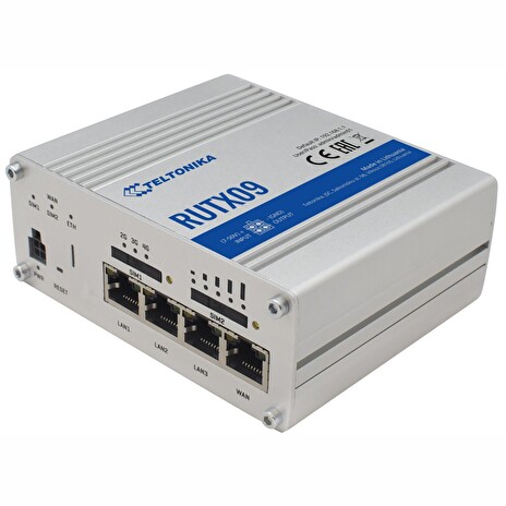 TELTONIKA RUTX09 LTE-A Cat6 ROUTER, DUAL SIM, 4x GbE, Industrial Box