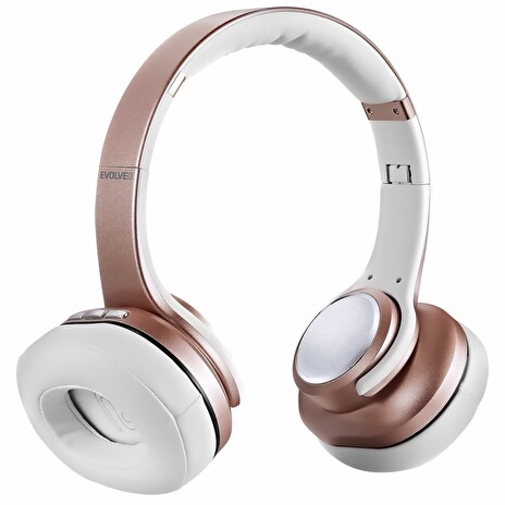EVOLVEO bezdrátová sluchátka SupremeSound 8EQ, Bluetooth, reproduktor a ekvalizér 2v1, růžová