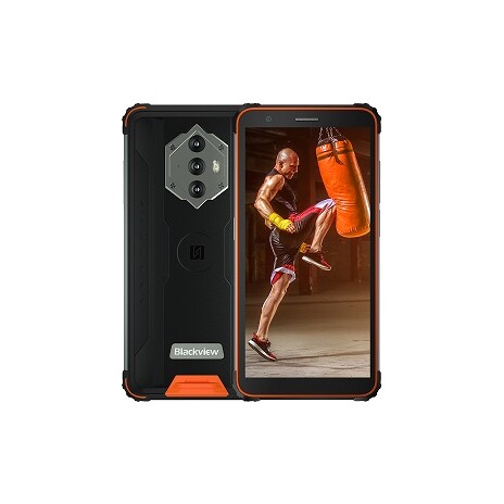 iGET Blackview GBV6600 Orange odolný telefon, 5,7" HD+ IPS, 4GB+64GB, DualSIM, 4G, 8580 mAh, NFC