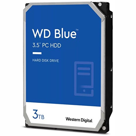 WD BLUE 3TB / WD30EZAZ / SATA 6Gb/s / Interní 3,5"/ 5400rpm / 256MB
