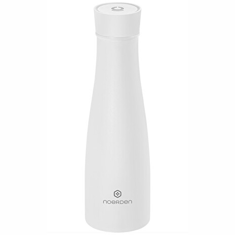 NOERDEN chytrá láhev LIZ480 White/ objem 480 ml/ UV/ připomenutí hydratace/ provoz 30 dní/ USB/ ocel/ bílá/ CZ app