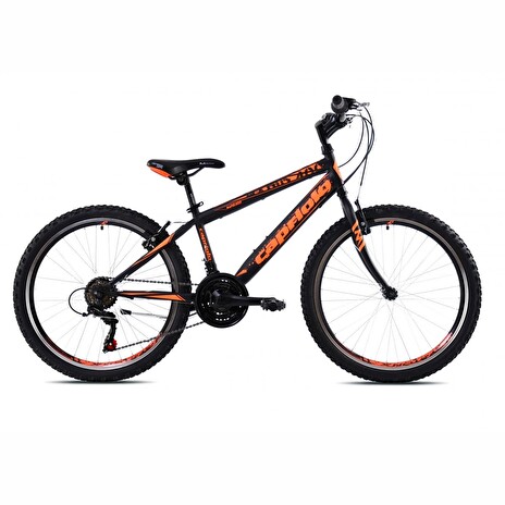 Horské jízdní kolo Capriolo RAPID 240 24"/13" černo/oranžové