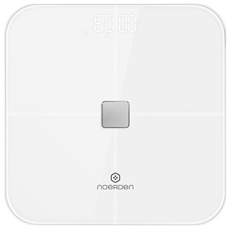 NOERDEN chytrá váha SENSORI White/ nosnost 180 kg/ Bluetooth 4.0/ Wi-Fi/ 10 tělesných parametrů/ bílá/ CZ app