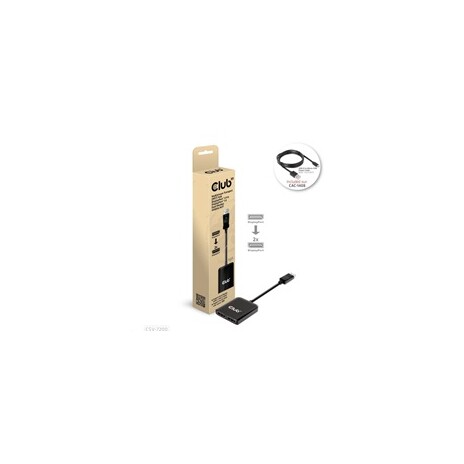 Club3D hub MST USB-C na DisplayPort, 4K60Hz (M/F)