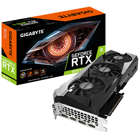 GIGABYTE VGA NVIDIA GeForce RTX 3070 Ti GAMING OC 8G, RTX 3070 Ti LHR, 8GB GDDR6X, 2xDP, 2xHDMI