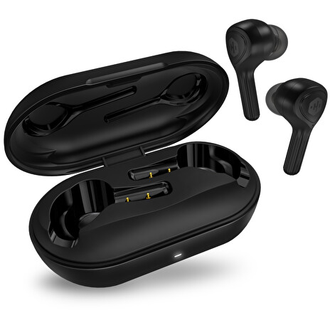 HYPERBASS sluchátka do uší s mikrofonem True Wireless Sonic+, černá