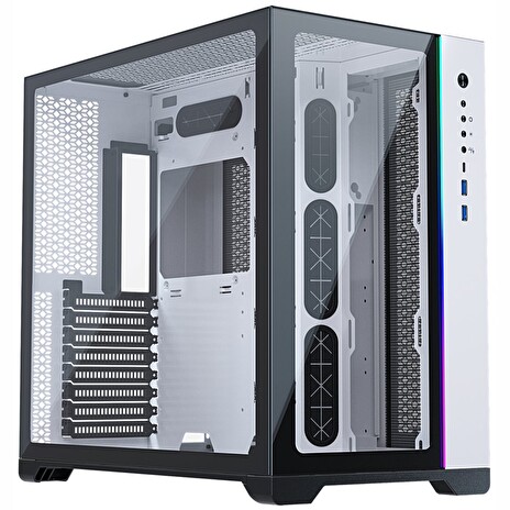Metallic Gear by Phanteks NEO Qube / ATX / 2 x USB 3.0 / USB-C 3.1 / ARGB / tvrzené sklo / bílá