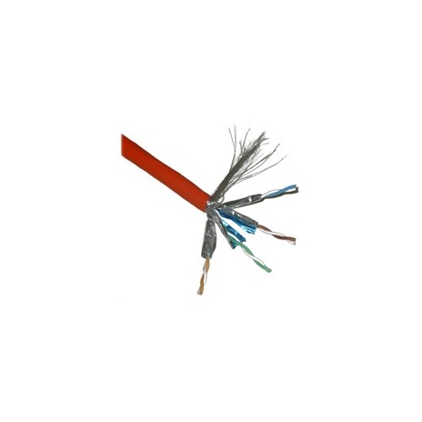 FTP kabel PlanetElite, Cat6A, drát, 4pár LS0H, Dca, oranžový, 100m