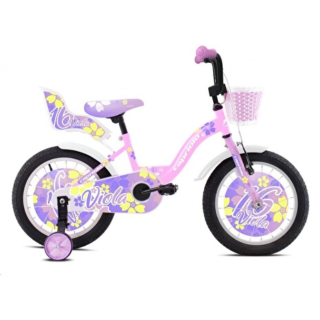 Dětské jízdní kolo Capriolo BMX 16" VIOLA růžovo-bílé