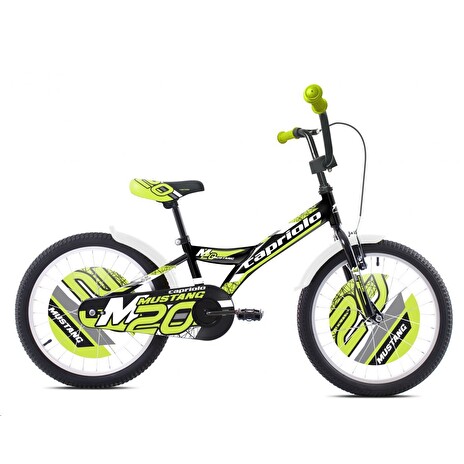 Dětské jízdní kolo Capriolo MUSTANG 20" zeleno-černé