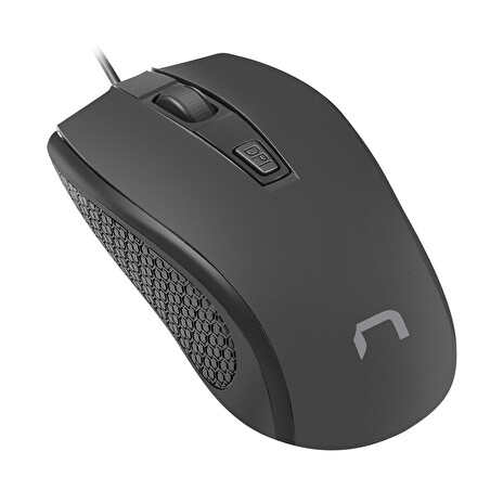 Natec optická myš HOOPOE 2/1600 DPI/Kancelářská/Optická/1 600 DPI/Drátová USB/Černá