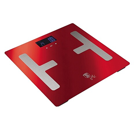 Váha Berlingerhaus osobní Smart s tělesnou analýzou 150 kg Burgundy Metallic Line