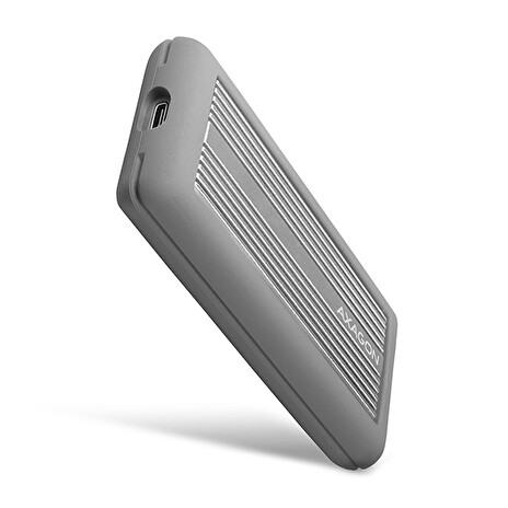 AXAGON EEM2-XS, USB-C 3.2 Gen 2 - M.2 NVMe SSD kovový SHOCKPROOF box s dvěma chladiči