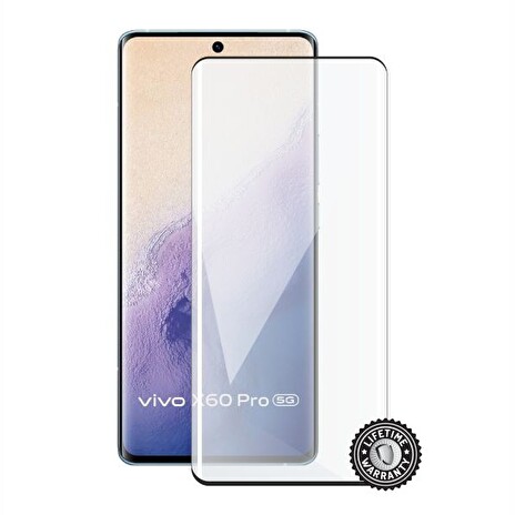 Screenshield VIVO X60 Pro (full COVER black) Tempered Glass Protection
