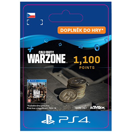 ESD CZ PS4 - 1,100 Call of Duty®: Warzone™ Points