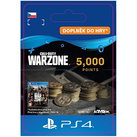 ESD CZ PS4 - 5,000 Call of Duty®: Warzone™ Points