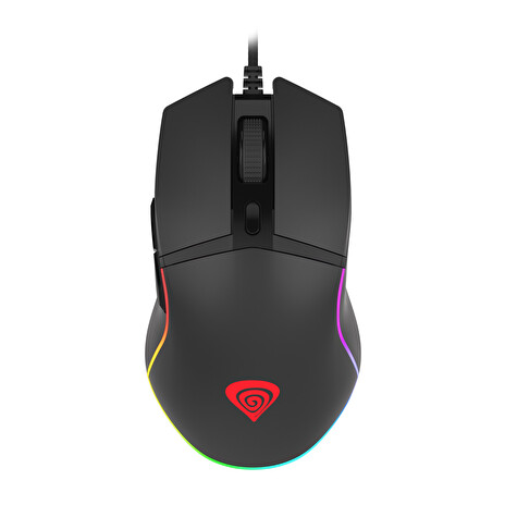 Genesis herní optická myš KRYPTON 220/RGB/6400 DPI/Herní/Optická/6 000 DPI/Drátová USB/Černá