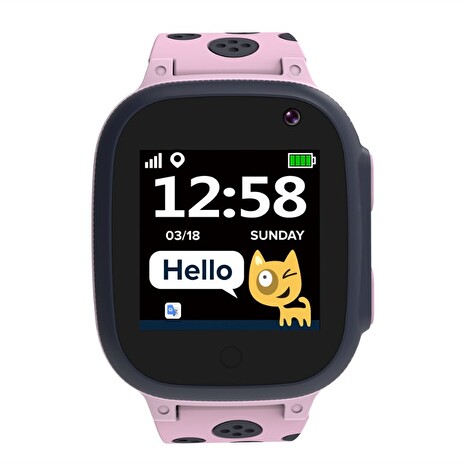 CANYON smart hodinky Sandy KW-34 PINK/GREY,1.44", Nano SIM, SOS tlačítko, GPS+LBS, kamera, volání, perimetr