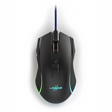 HAMA uRage gamingová myš Reaper 210/ drátová/ optická/ podsvícená/ 4800 dpi/ 6 tlačítek/ USB/ černá