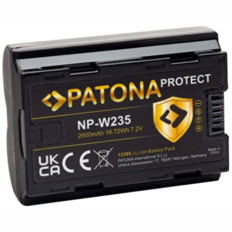 PATONA baterie pro foto Fuji NP-W235 2400mAh Li-Ion 7,2V Protect X-T4