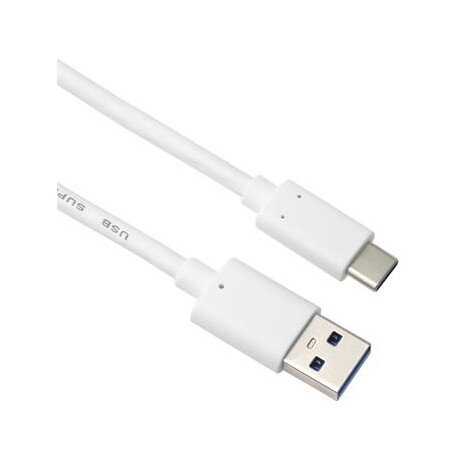 PremiumCord kabel USB-C - USB 3.0 A (USB 3.1 generation 2, 3A, 10Gbit/s) 2m bílá