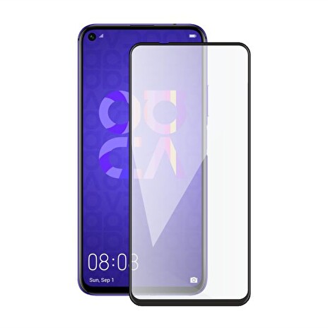 Screenshield HUAWEI Nova 5T (full COVER black) Tempered Glass Protection